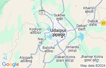 Map of Udaipur