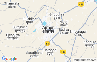 Map of Ajmer