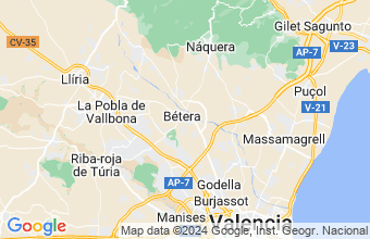 Map of Betera-Valencia