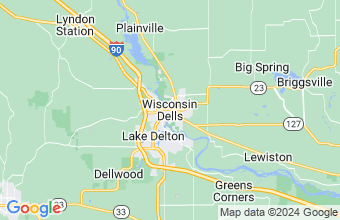 Map of Wisconsin Dells